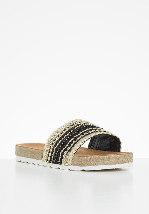 Butterfly Feet - Amaia 1 espadrille slide - black
