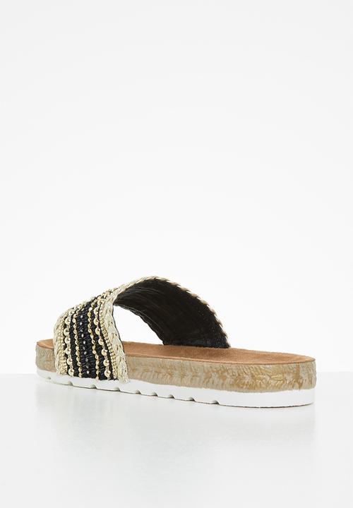 Butterfly Feet - Amaia 1 espadrille slide - black