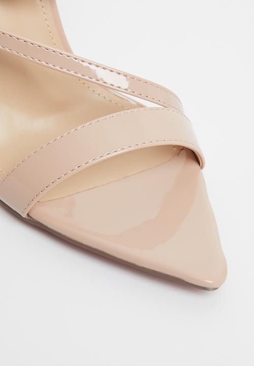 Miss Black - Dagger1 barely there stiletto heel - neutral