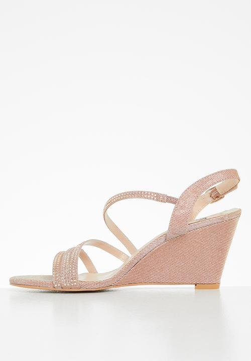 Butterfly Feet - Marly 3 wedge heel - rose gold