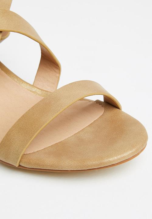 Butterfly Feet - Bonolo 1 ankle tie block heel - tan