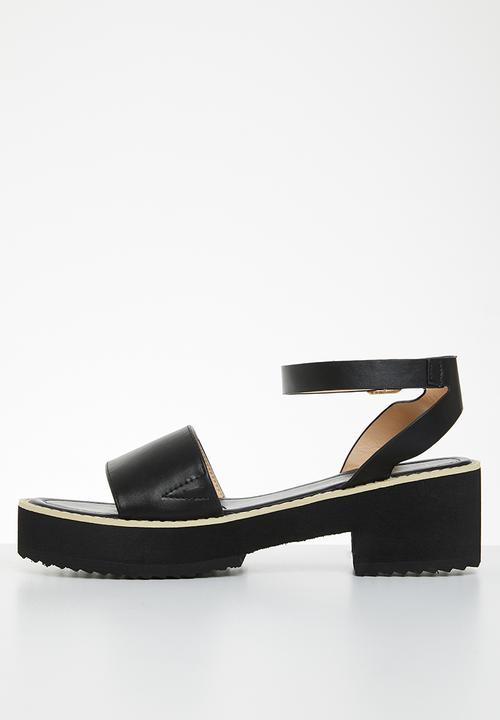 Miss Black - Grunge1 block heel - black