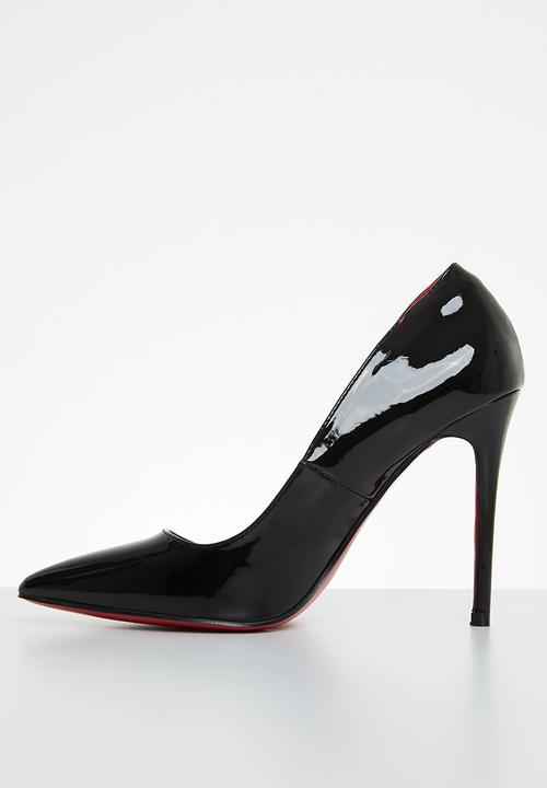 Miss Black - Lou19 barely there court heel - black