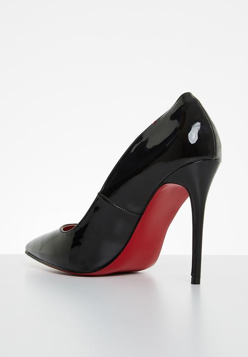 Miss Black - Lou19 barely there court heel - black