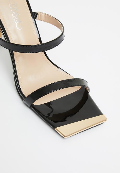 Miss Black - Swing1 barely there stiletto mule heel - black