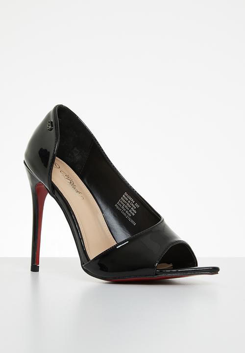 Miss Black - Dagger4 barely there stiletto heel - black