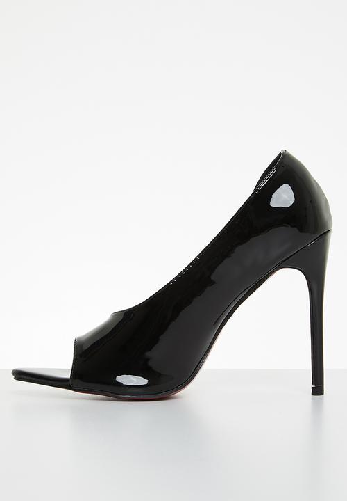 Miss Black - Dagger4 barely there stiletto heel - black