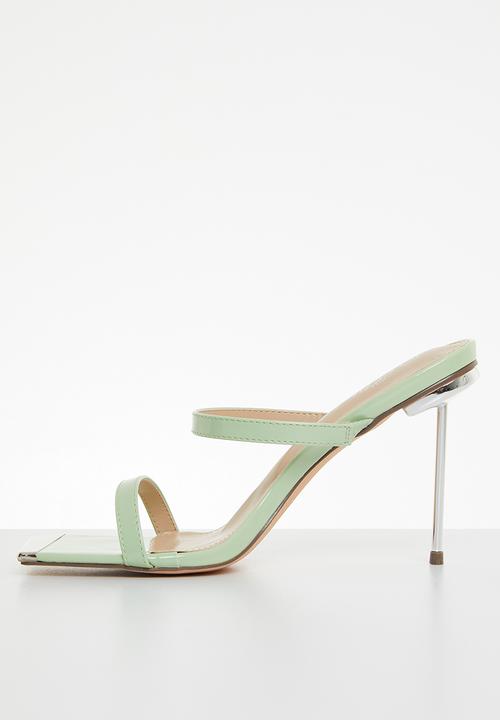 Miss Black - Swing1 barely there stiletto mule heel - mint