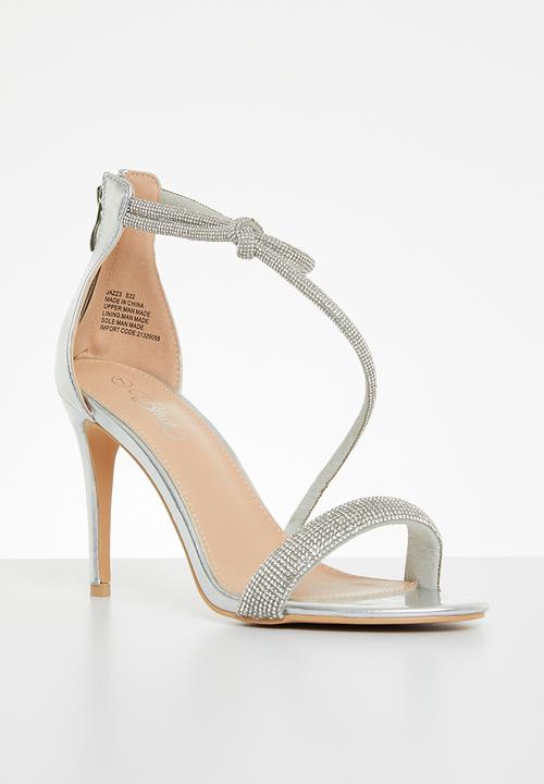 Miss Black - Jazz3 stiletto heel - silver