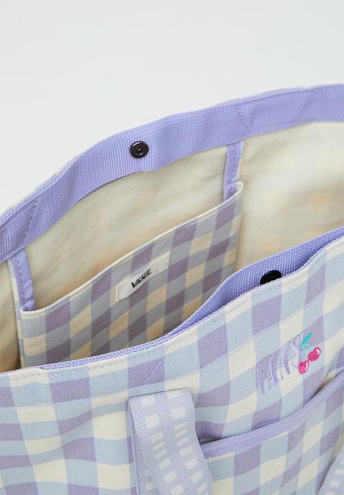 Vans - Mixed up gingham tote - languid lavender