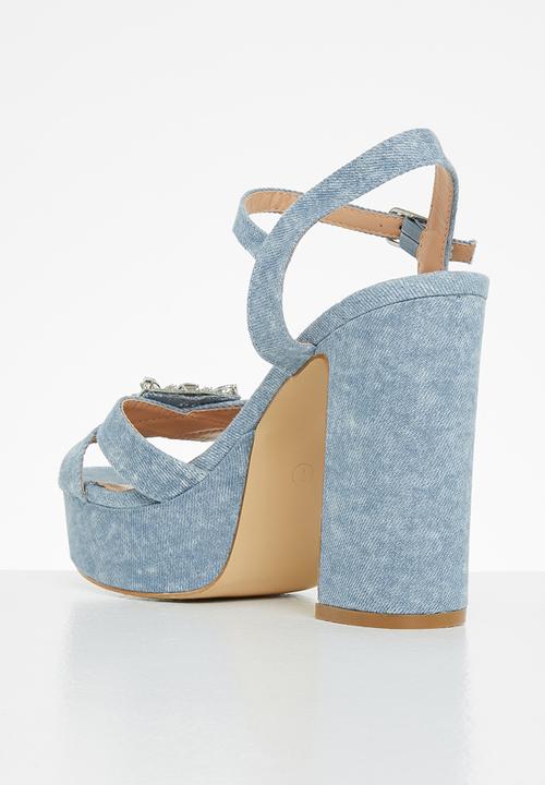 Rock & Co - Miami 1 ankle tie platform heel - blue