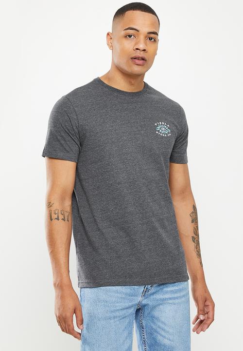Vissla  - Inner stoke short sleeve tee - charcoal super marle