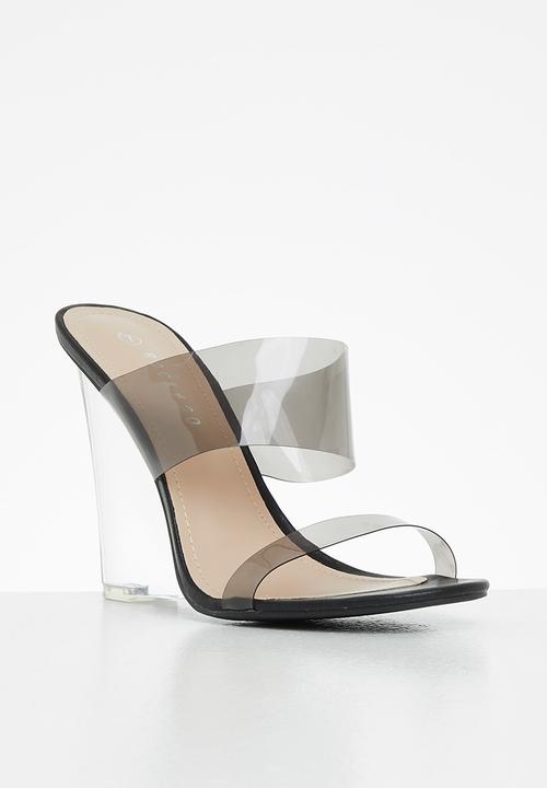 Rock & Co - Opium 1 mule wedge heel - black