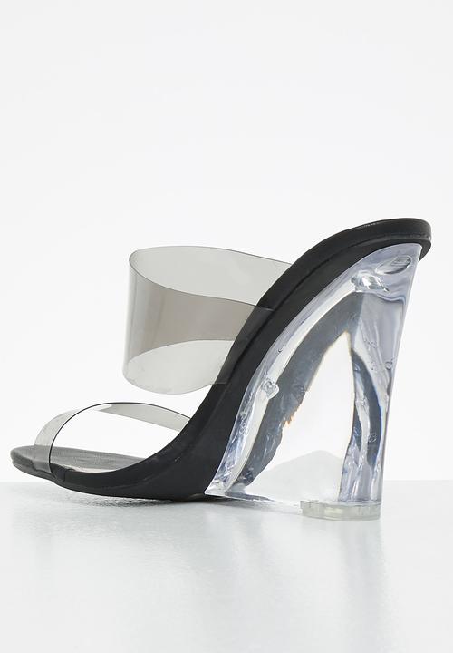 Rock & Co - Opium 1 mule wedge heel - black