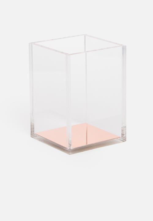 Sixth Floor - Acrylic pen holder - rose gold