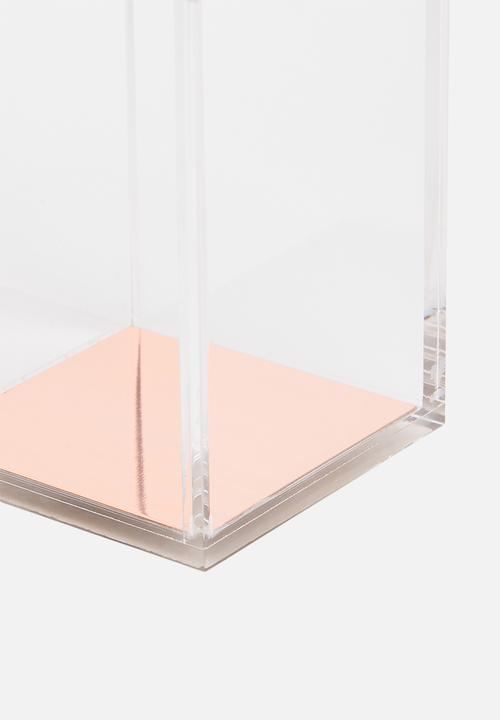 Sixth Floor - Acrylic pen holder - rose gold