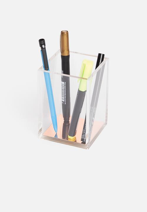 Sixth Floor - Acrylic pen holder - rose gold