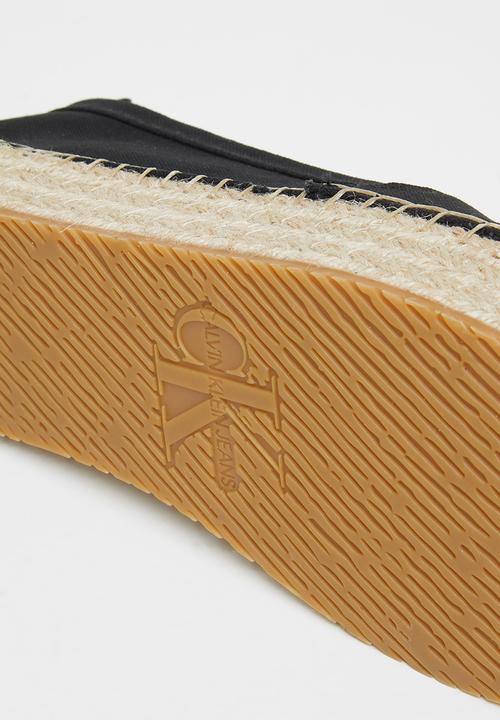 Calvin Klein - Flatform espadrilles - black