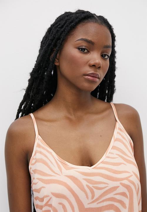 Superbalist - Sleep cami & shorts set - tonal zebra