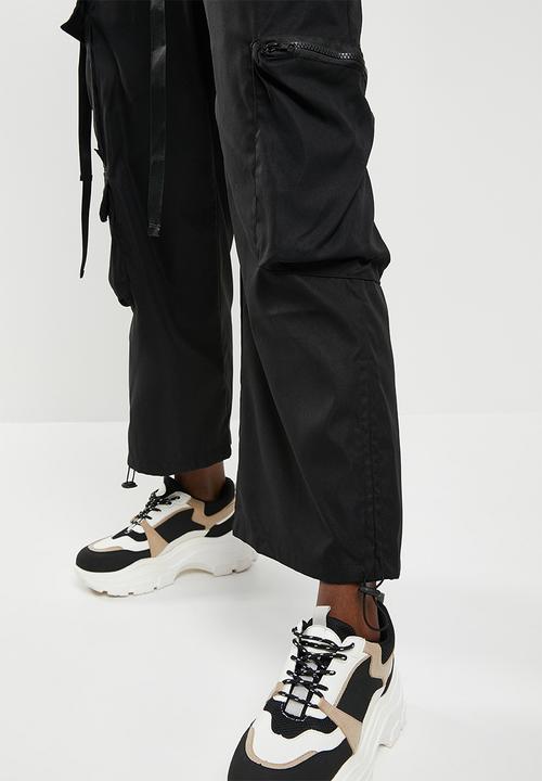 dailyfriday - Wide leg cargo - black