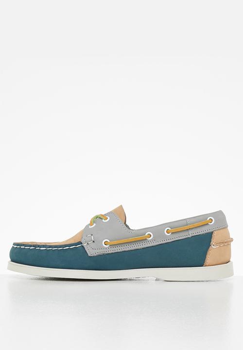 Sebago - Portland spinnaker nbk wax- blue/camel/grey