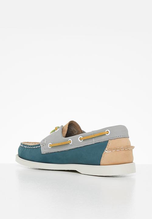 Sebago - Portland spinnaker nbk wax- blue/camel/grey