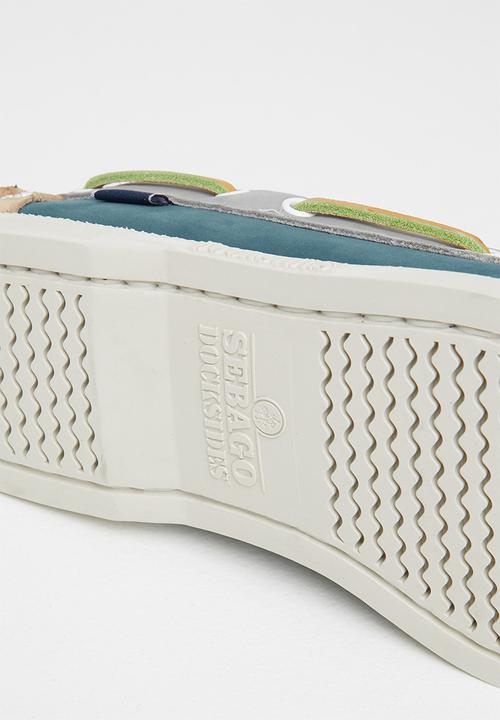 Sebago - Portland spinnaker nbk wax- blue/camel/grey