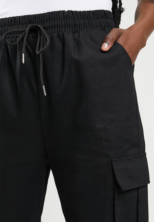 dailyfriday - Cuffed cargo pants - black
