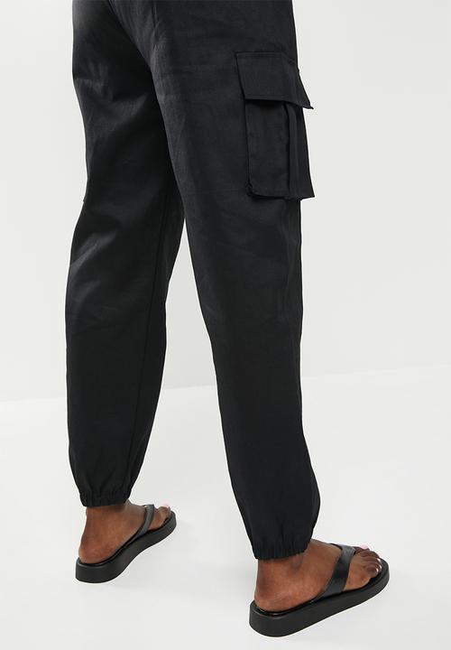 dailyfriday - Cuffed cargo pants - black