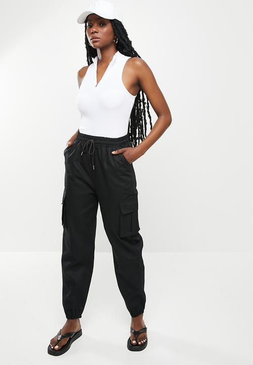 dailyfriday - Cuffed cargo pants - black