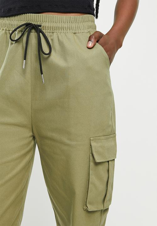 dailyfriday - Cuffed cargo pants - olive