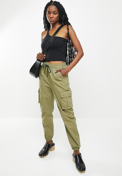 dailyfriday - Cuffed cargo pants - olive