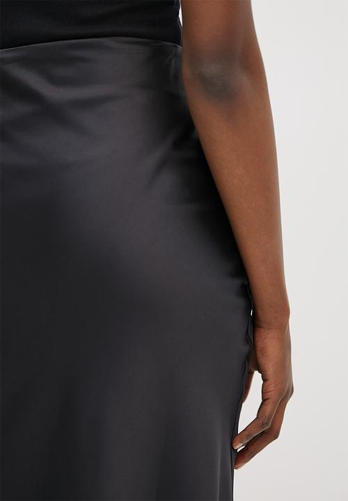 Superbalist - Long slip midi skirt - black