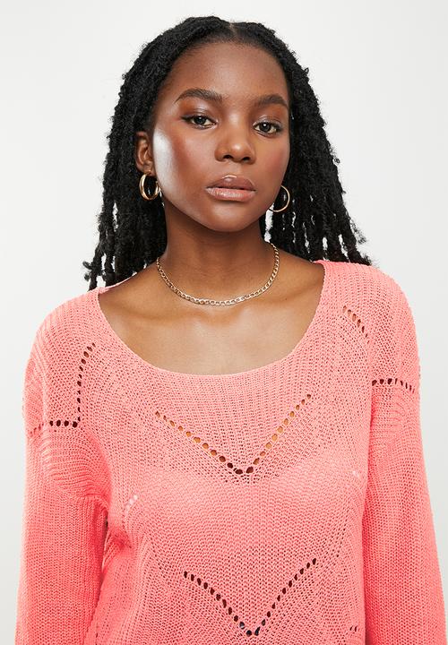 dailyfriday - Cable slouchy knit - dusty pink