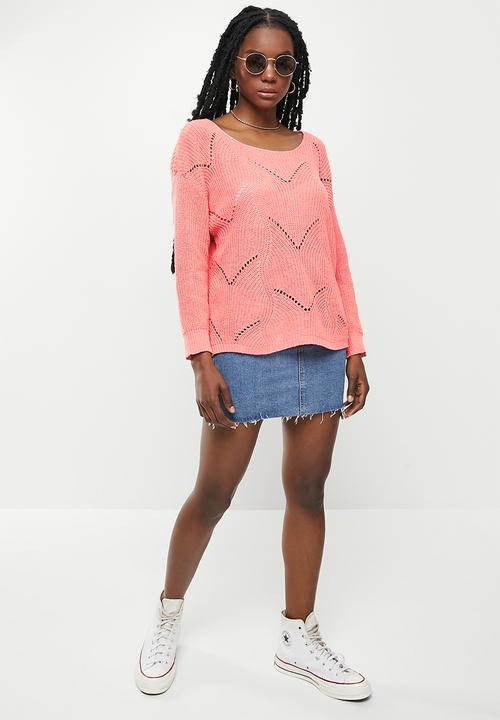 dailyfriday - Cable slouchy knit - dusty pink