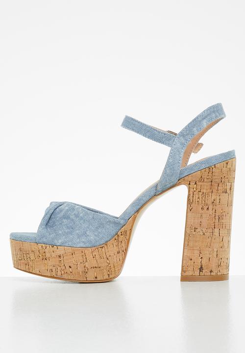 Rock & Co - Mykonos 2 ankle tie platform heel - blue
