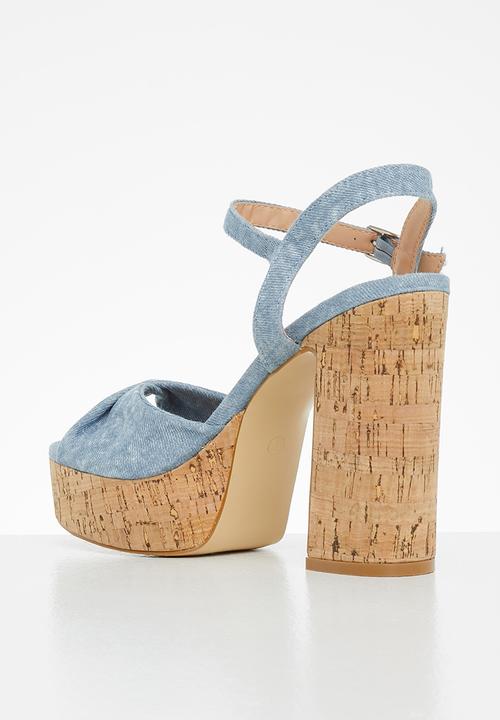 Rock & Co - Mykonos 2 ankle tie platform heel - blue