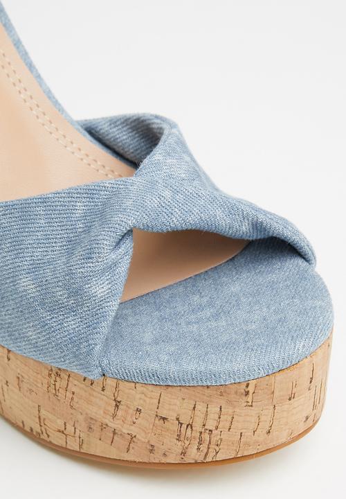 Rock & Co - Mykonos 2 ankle tie platform heel - blue