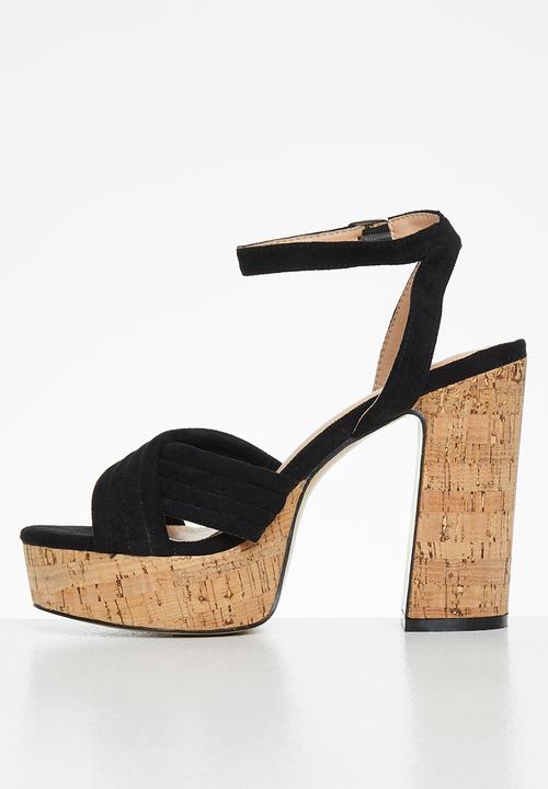 Rock & Co - Mykonos 1 ankle tie platform heel - black