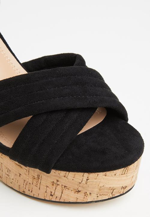 Rock & Co - Mykonos 1 ankle tie platform heel - black