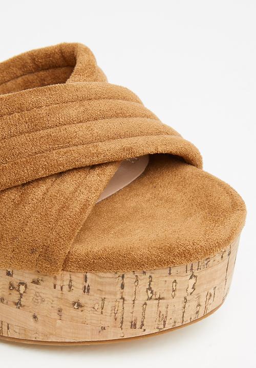 Rock & Co - Mykonos 1 ankle tie platform heel - tan