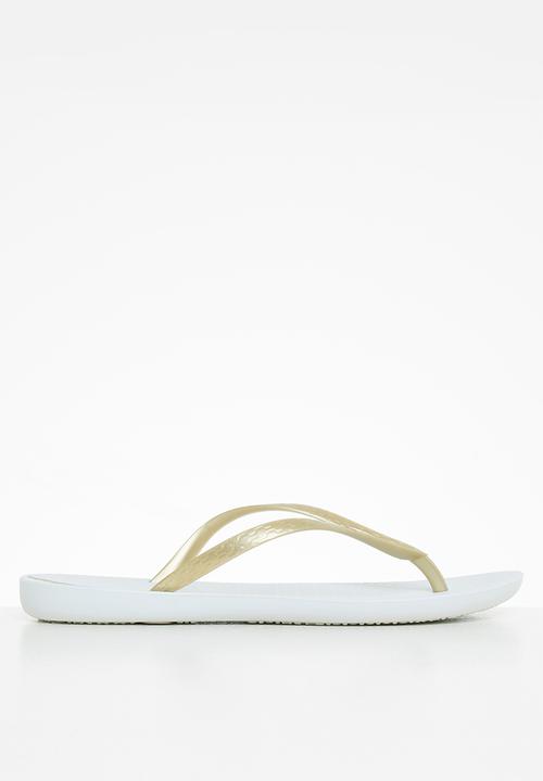 Ipanema - Wave flip flop - white gold