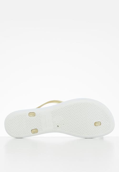 Ipanema - Wave flip flop - white gold