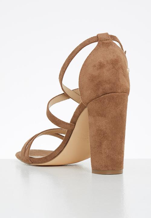 Miss Black - Border1 block heel - tan