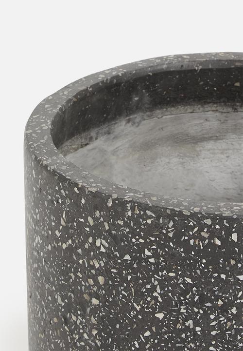 Potanical - Black pearl planter - black seashell