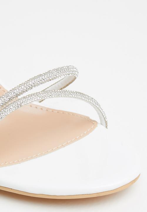 Miss Black - Jazz1 stiletto heel - white