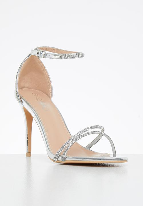 Miss Black - Jazz1 stiletto heel - silver