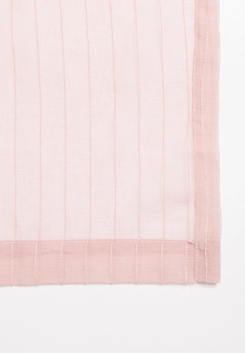 Sixth Floor - Taped striped frosted voile - pink