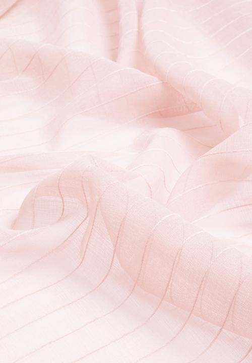 Sixth Floor - Taped striped frosted voile - pink