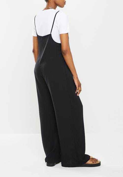 Superbalist - Maternity wide leg jumpsuit - black